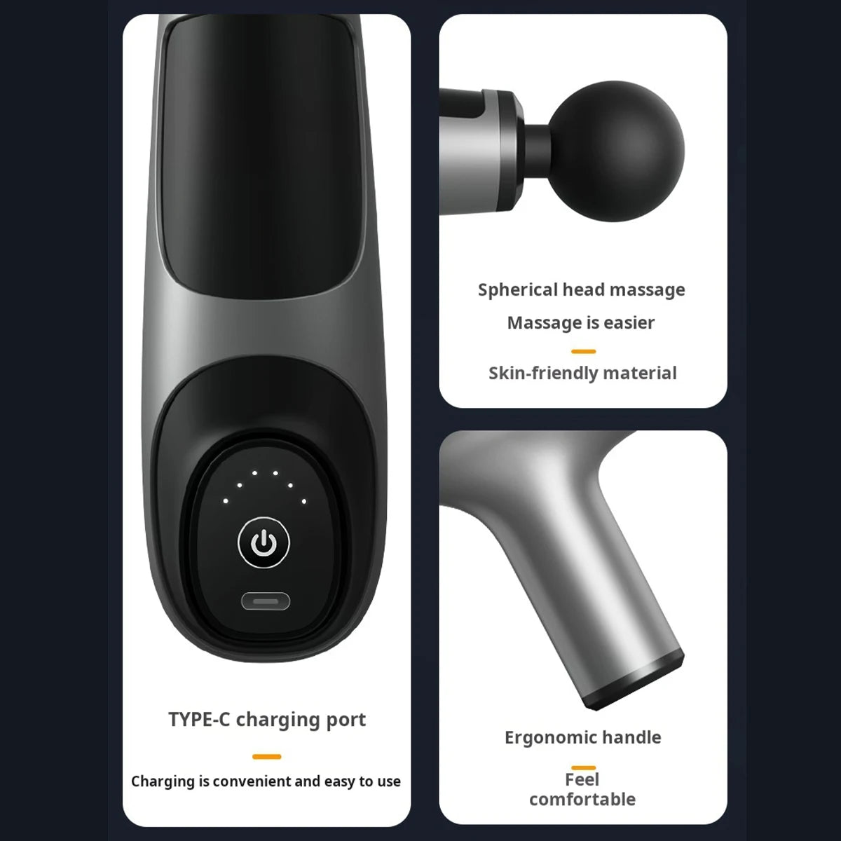 Deep Tissue Massage Gun — 32 Speeds, 4 Heads, LCD Display